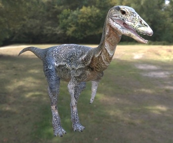 现代象鸟恐龙3D模型