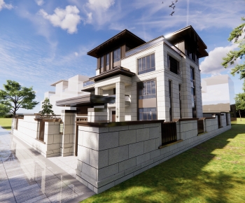 New Chinese Style Detached Villa-ID:620033035