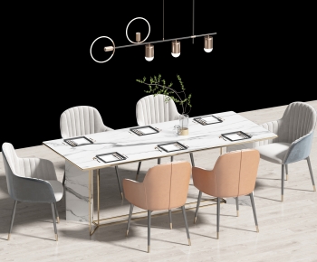 Modern Dining Table And Chairs-ID:833350908
