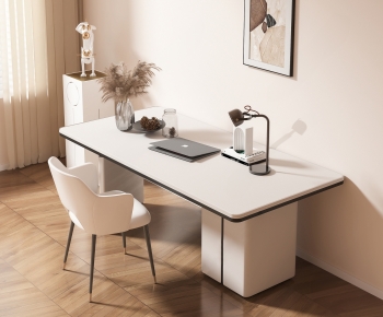 Modern Computer Desk And Chair-ID:735349899