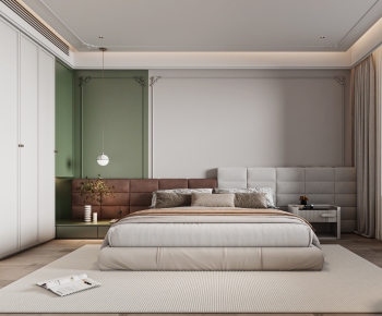 Modern French Style Bedroom-ID:729839095