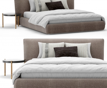 Modern Double Bed-ID:840863949