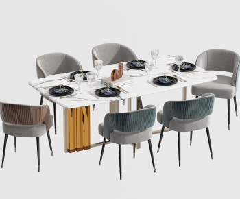 Modern Dining Table And Chairs-ID:858732943