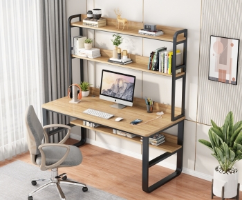 Modern Computer Desk And Chair-ID:329639915