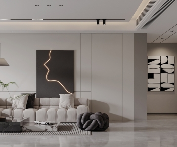 Modern A Living Room-ID:550278904