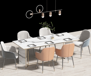 Modern Dining Table And Chairs-ID:958434109