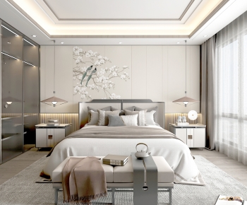 New Chinese Style Bedroom-ID:770535956
