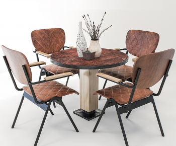 Nordic Style Dining Table And Chairs-ID:146552091