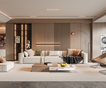 Modern Wabi-sabi Style A Living Room-ID:184739117