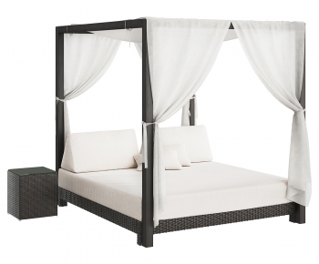 Modern Double Bed-ID:865916013