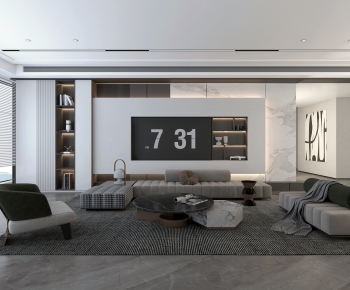 Modern A Living Room-ID:315948016