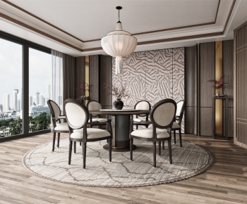 New Chinese Style Dining Room-ID:367665055