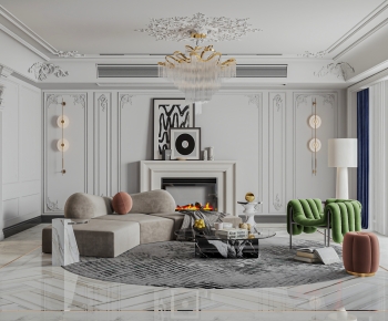 French Style A Living Room-ID:167577984