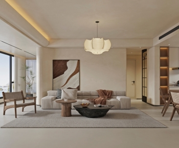 Wabi-sabi Style A Living Room-ID:777575974