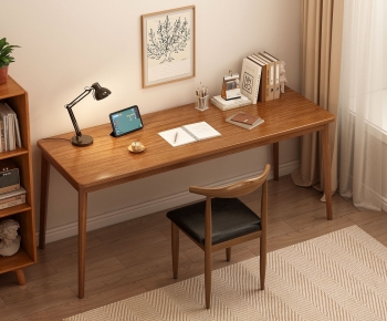 Nordic Style Computer Desk And Chair-ID:929009966