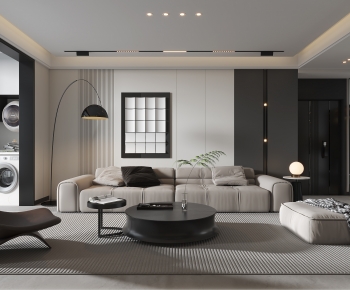 Modern A Living Room-ID:608814007