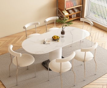 Modern Dining Table And Chairs-ID:717582942