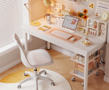 Modern Computer Desk And Chair-ID:774741891
