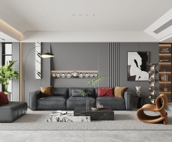 Modern A Living Room-ID:227505928