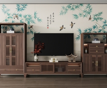 New Chinese Style TV Cabinet-ID:409100068