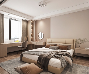 Modern Wabi-sabi Style Bedroom-ID:852217913