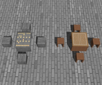 中式庭院石桌石凳组合-ID:365748886