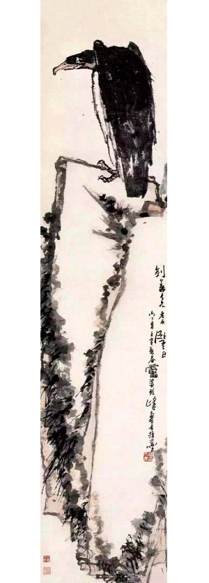 中式写意雄鹰国画挂画-ID:499367959