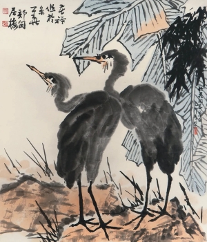 中式写意雄鹰国画挂画-ID:769793997
