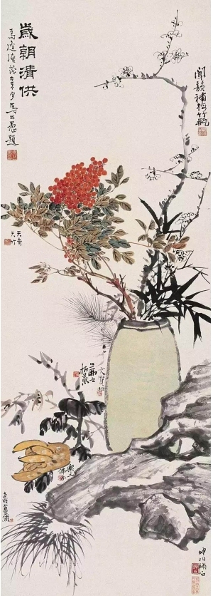 中式写意国画植物花卉挂画-ID:5787479