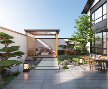 New Chinese Style Courtyard/landscape-ID:972812898