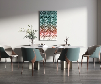 Modern Dining Table And Chairs-ID:804369482