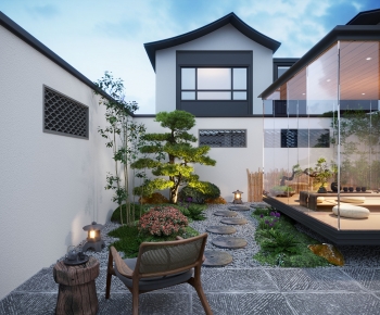 New Chinese Style Courtyard/landscape-ID:584399791