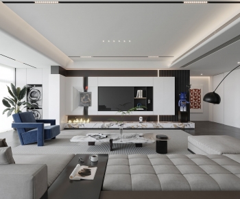 Modern A Living Room-ID:714471107