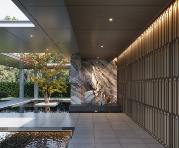 New Chinese Style Courtyard/landscape-ID:300210957