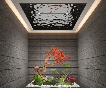 New Chinese Style Plant Landscaping-ID:536138068