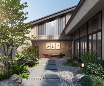 New Chinese Style Courtyard/landscape-ID:753916032