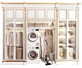 Modern Laundry Cabinet-ID:101185088