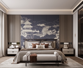 New Chinese Style Bedroom-ID:552570896