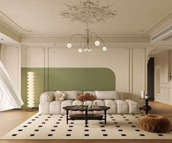 French Style A Living Room-ID:900700144