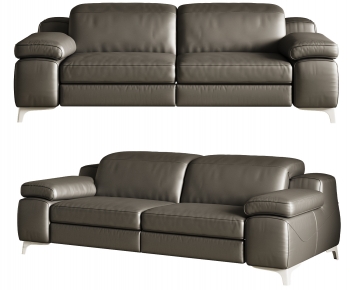 现代皮革双人沙发-ID:656524904