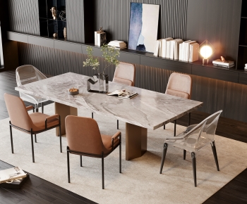 Modern Dining Table And Chairs-ID:186379913