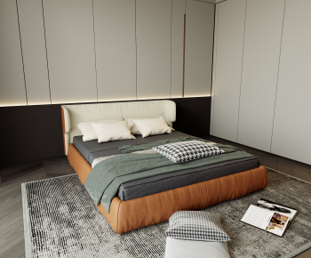 Modern Double Bed-ID:548132907