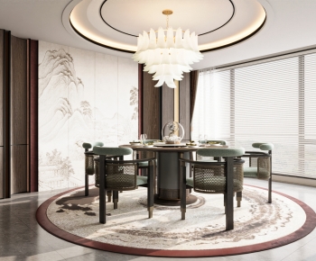 New Chinese Style Dining Room-ID:287872089