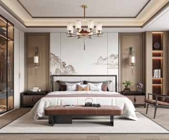 New Chinese Style Bedroom-ID:795695074