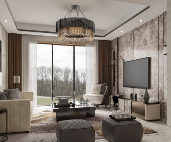 Modern A Living Room-ID:106158021