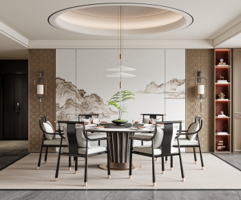 New Chinese Style Dining Room-ID:210968971