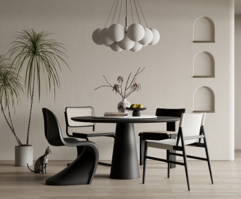 Modern Dining Table And Chairs-ID:724478019