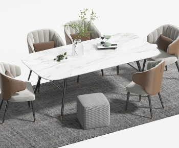 Modern Dining Table And Chairs-ID:374938967