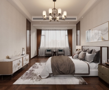 New Chinese Style Bedroom-ID:891940126