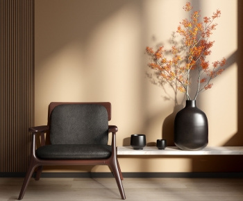 Wabi-sabi Style Lounge Chair-ID:487728127